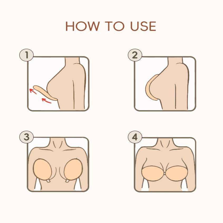 Hemming Adhesive Bra-Black