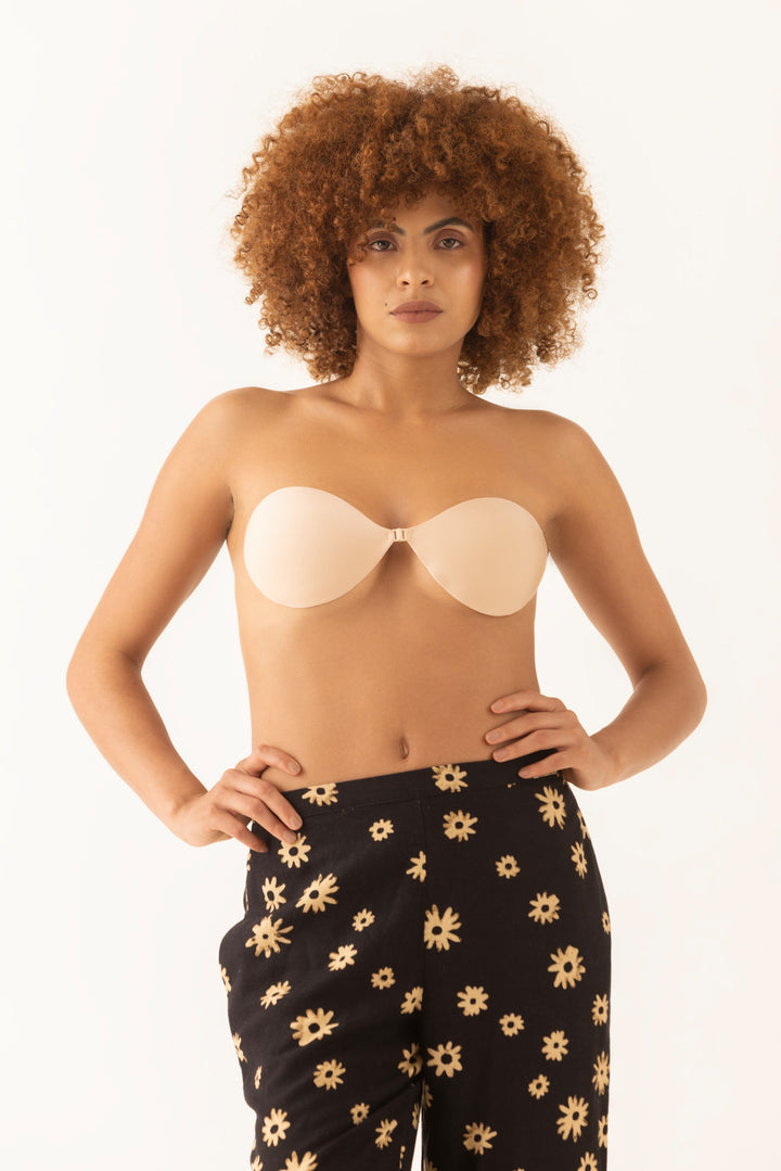 The Invisible Plunge – Front-Clasp Silicone Bra-Skin