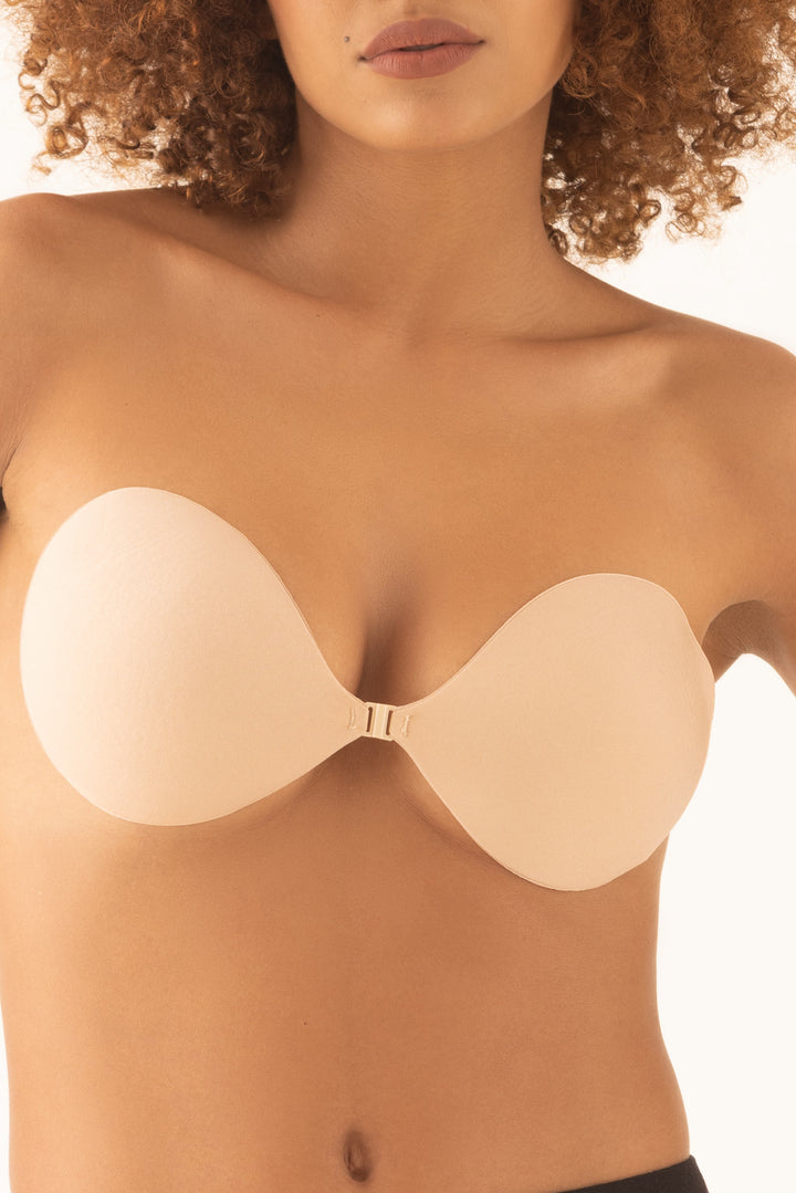 The Invisible Plunge – Front-Clasp Silicone Bra-Skin