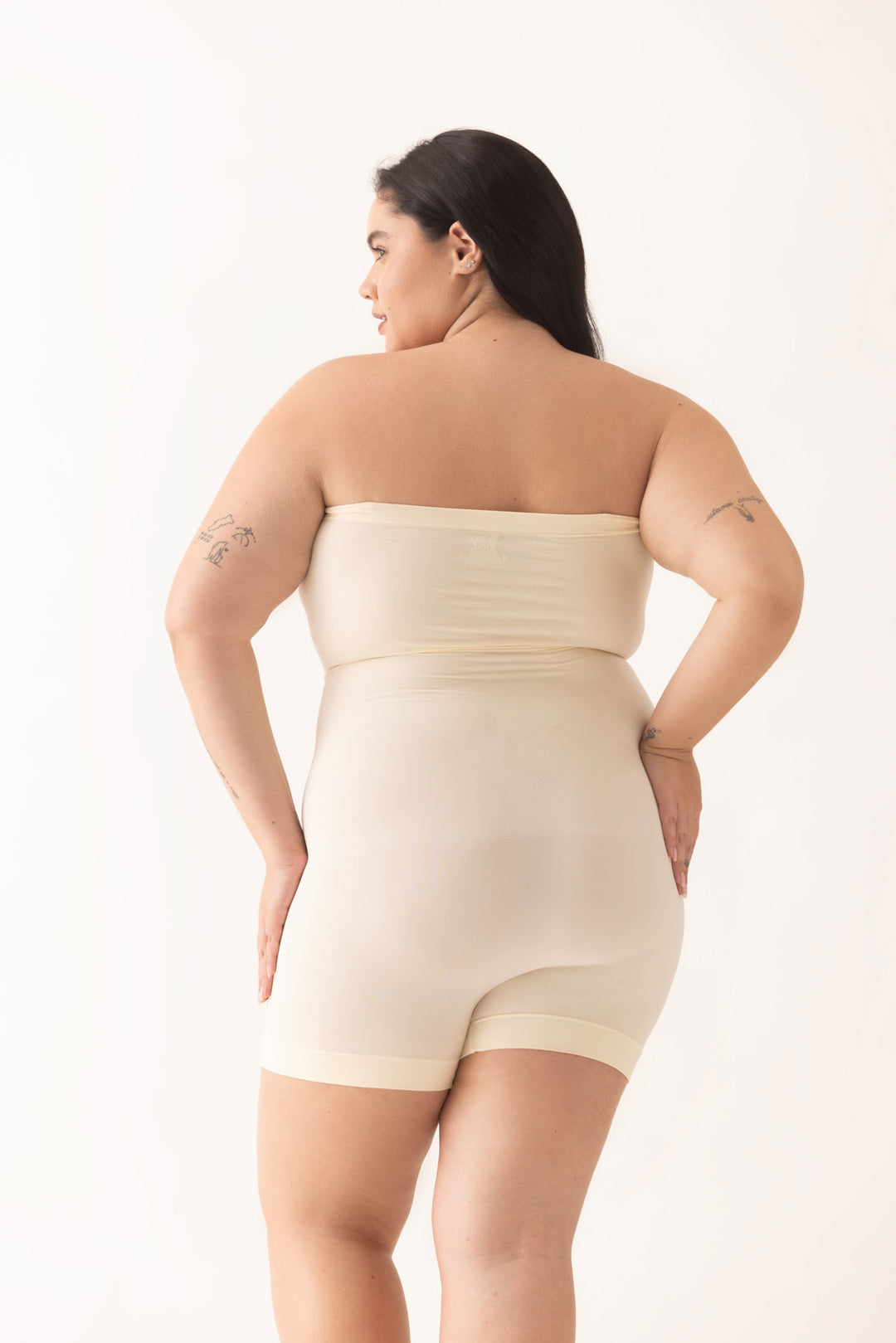 Removable Straps Butt Lift Waist Shaper Seamless-Off White