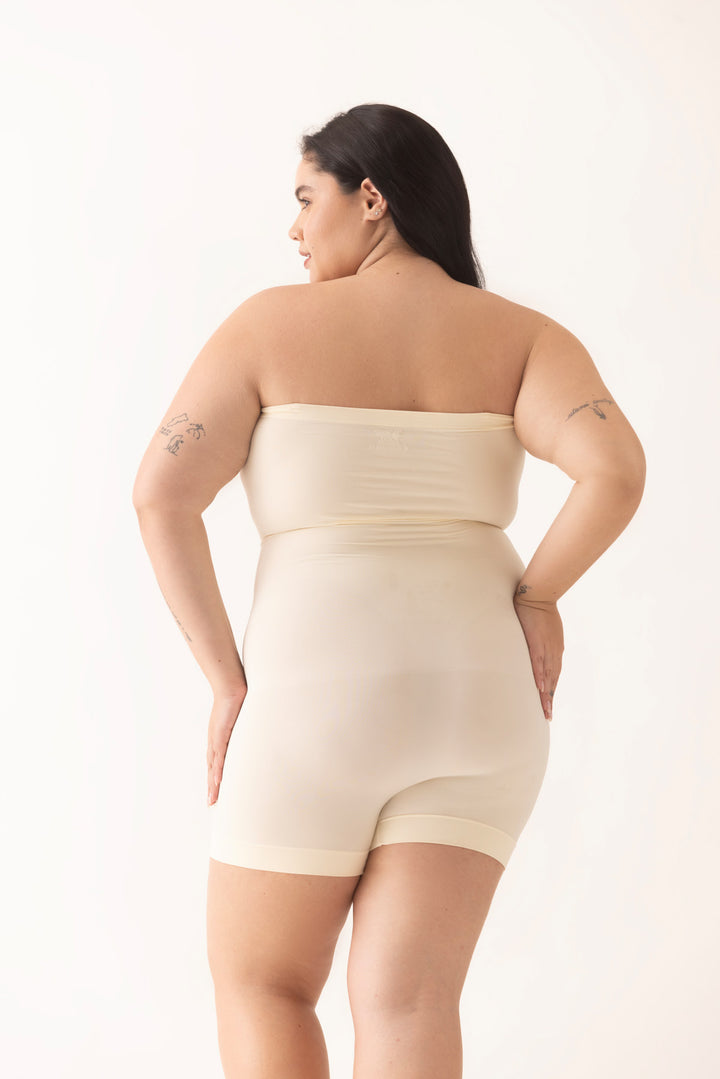 Removable Straps Butt Lift Waist Shaper Seamless-Off White