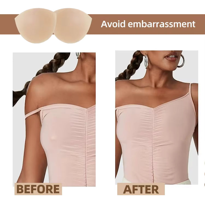 Semi-round silicone nipple cover