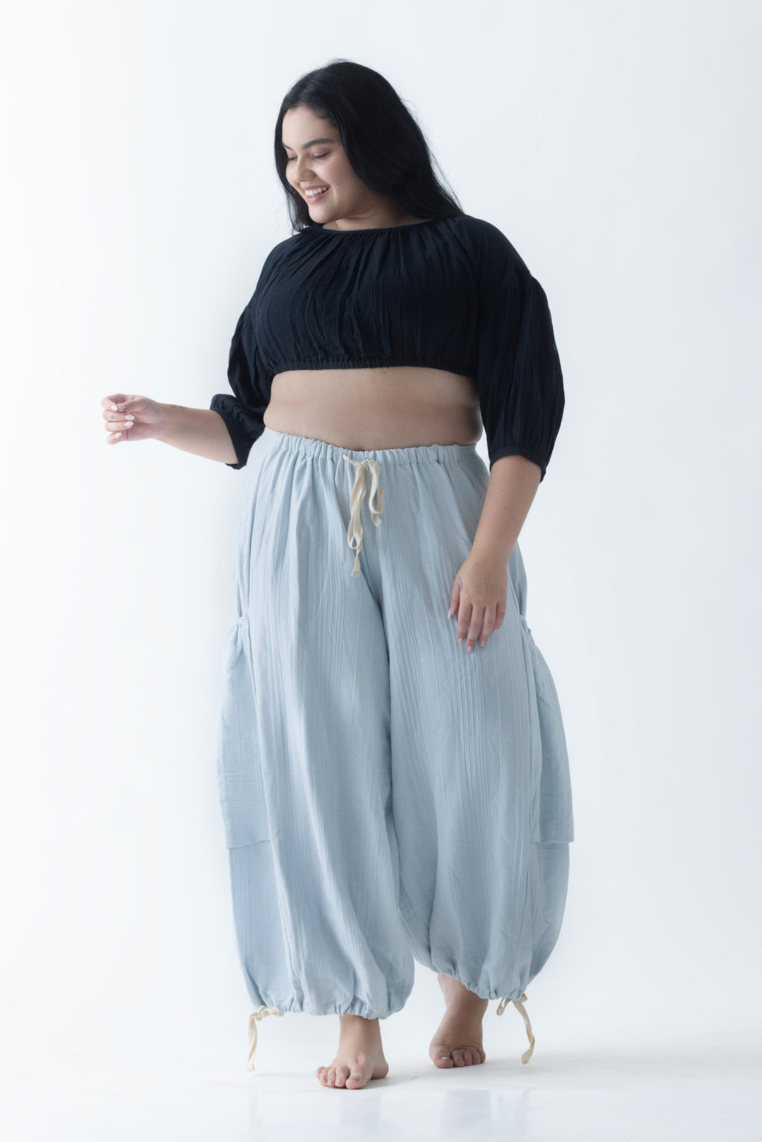 The Cloud-Gauze Cargo Lounge Pant